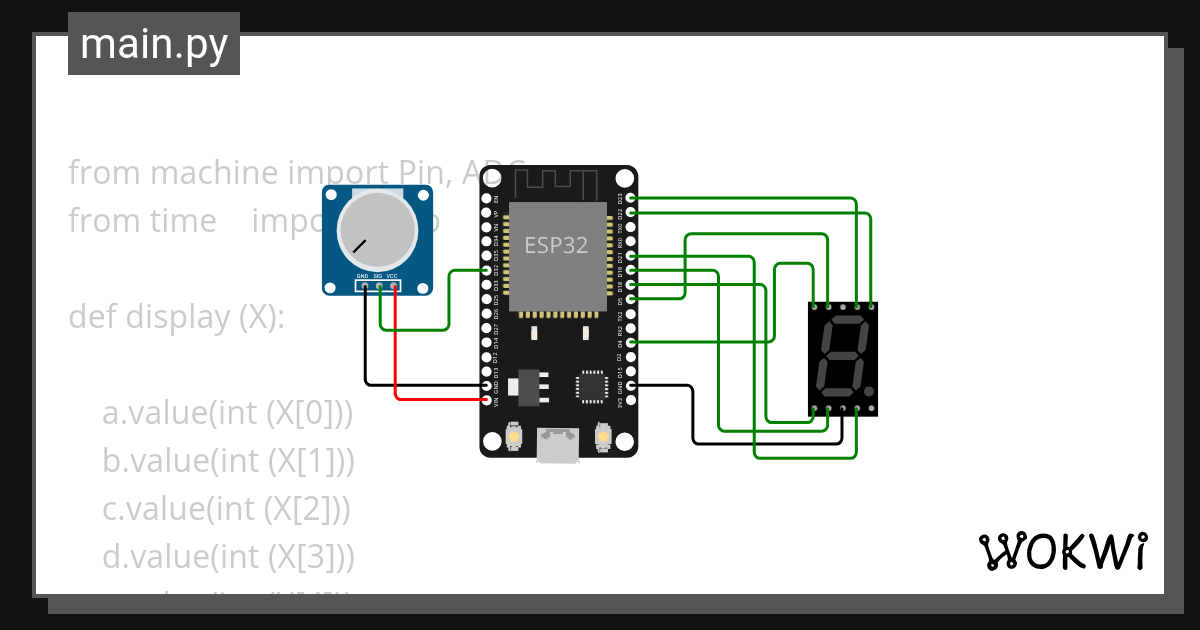 Convertidor Analógico-Digital_ADC - Wokwi ESP32, STM32, Arduino Simulator