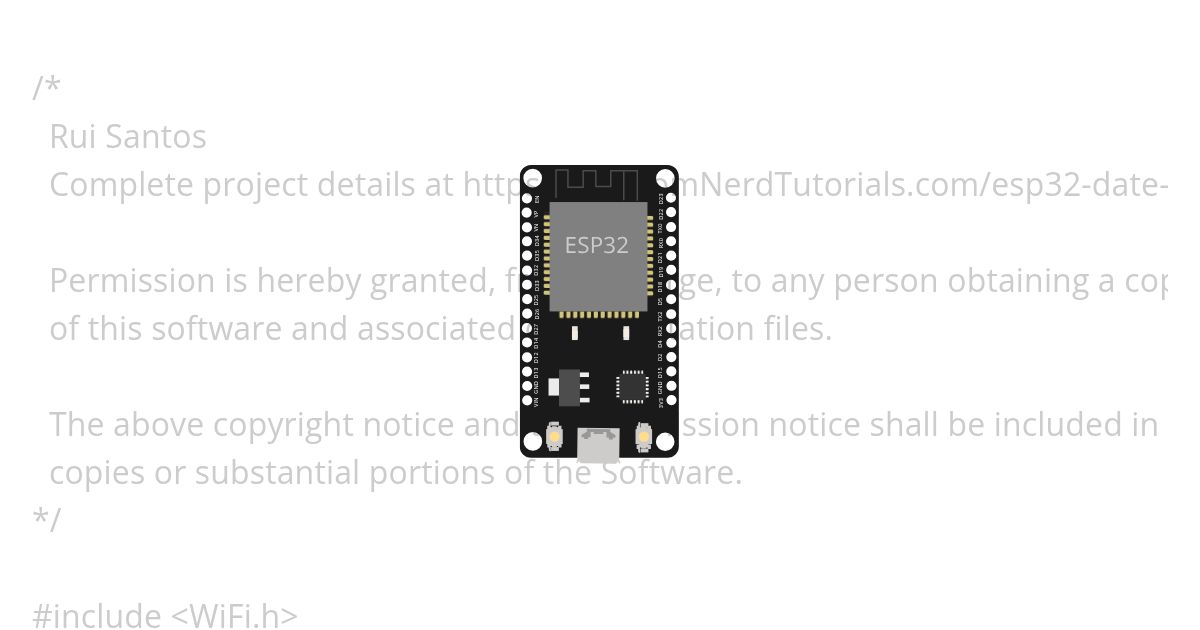 esp32 NTP server simulation