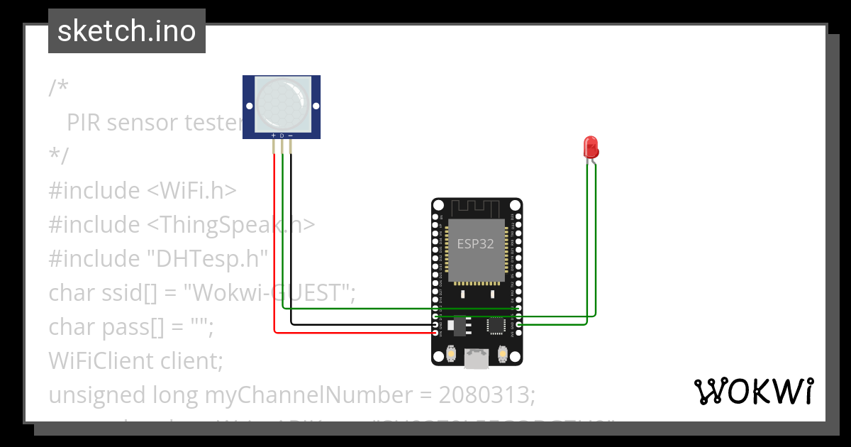 Pir Sensor Wokwi Arduino And Esp Simulator