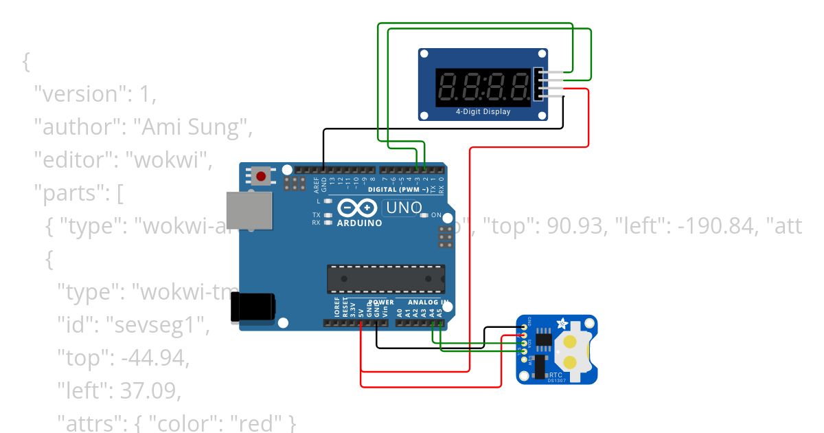 tm1637 clock Copy simulation