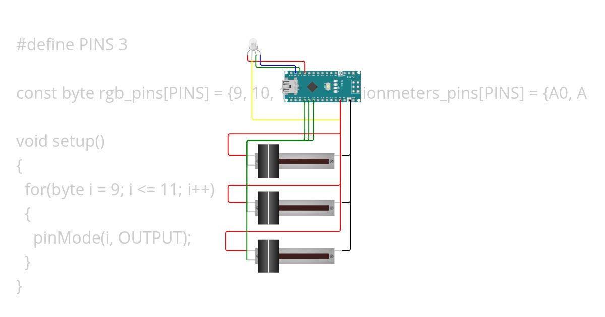 potentiotsmeter+rgb simulation