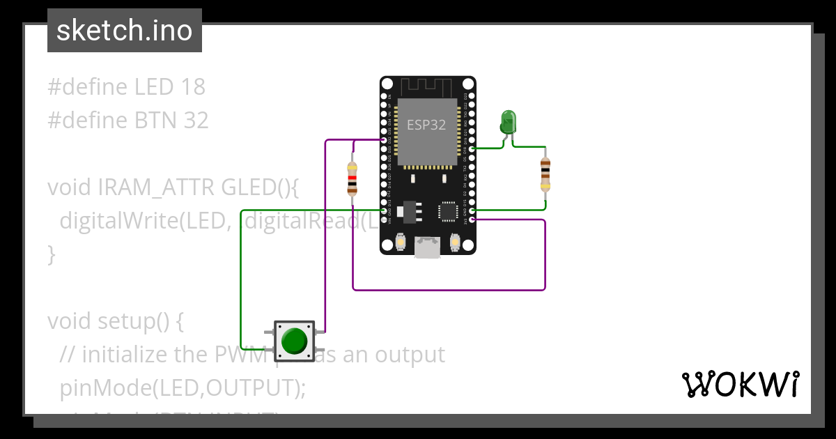 Esp32 Interrupt Pull Up Wokwi Esp32 Stm32 Arduino Simulator 3608