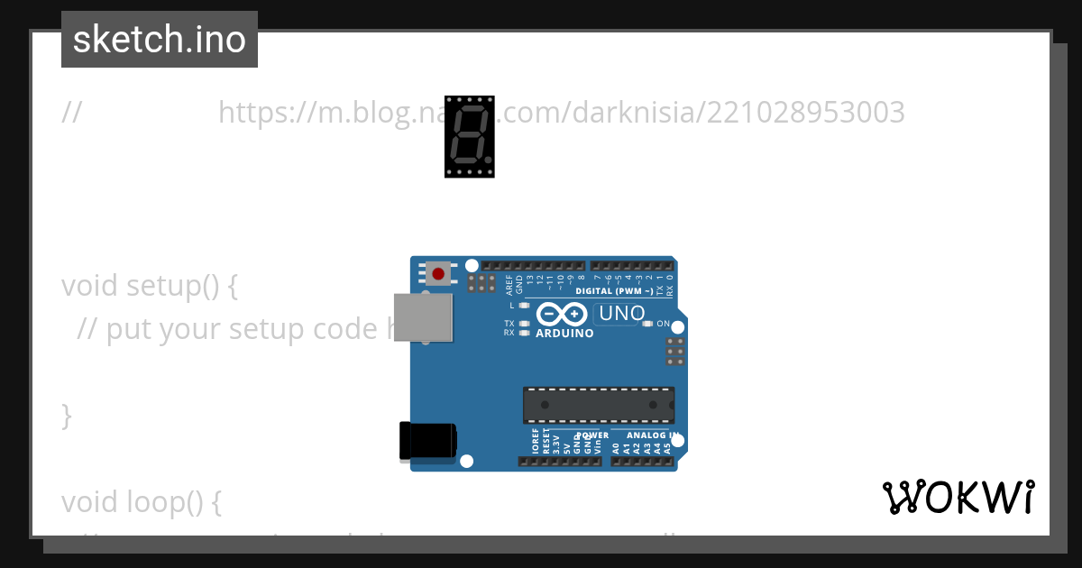 7세그먼트 - Wokwi ESP32, STM32, Arduino Simulator