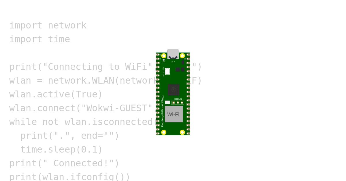 Pi Pico W - Micropython simulation