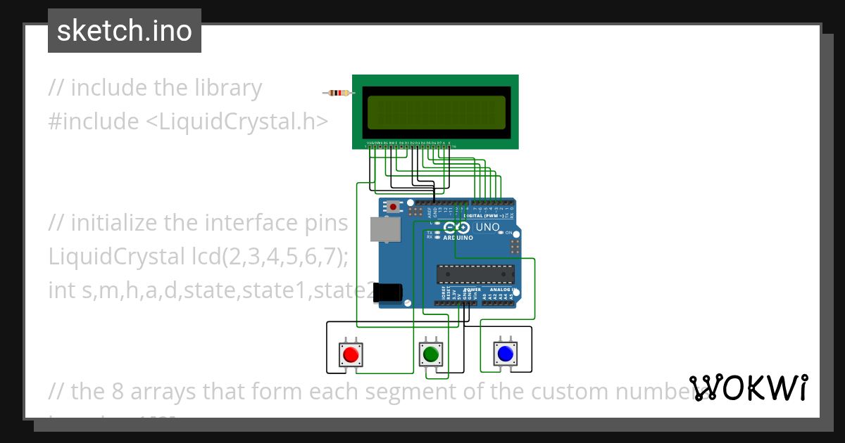 lcd_26x2 - Wokwi Arduino and ESP32 Simulator