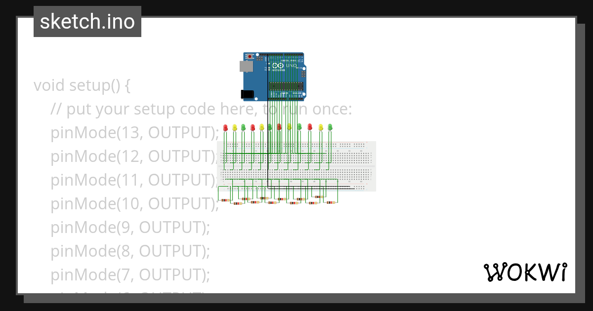 Wenwen.Uno - Wokwi ESP32, STM32, Arduino Simulator