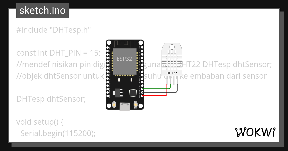 dht11 - Wokwi ESP32, STM32, Arduino Simulator