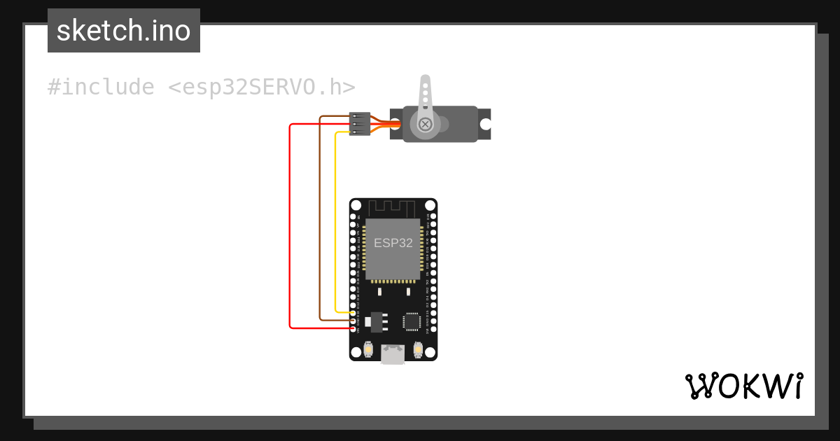 servo esp32 - Wokwi ESP32, STM32, Arduino Simulator