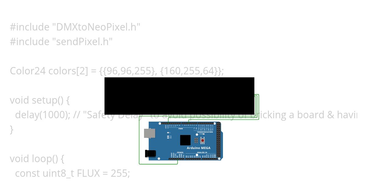 8x32 Neopixel Marquee Sign in C++ & ASM simulation