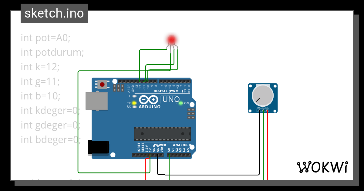 Rgb Led Kullanımı Wokwi Esp32 Stm32 Arduino Simulator 8576