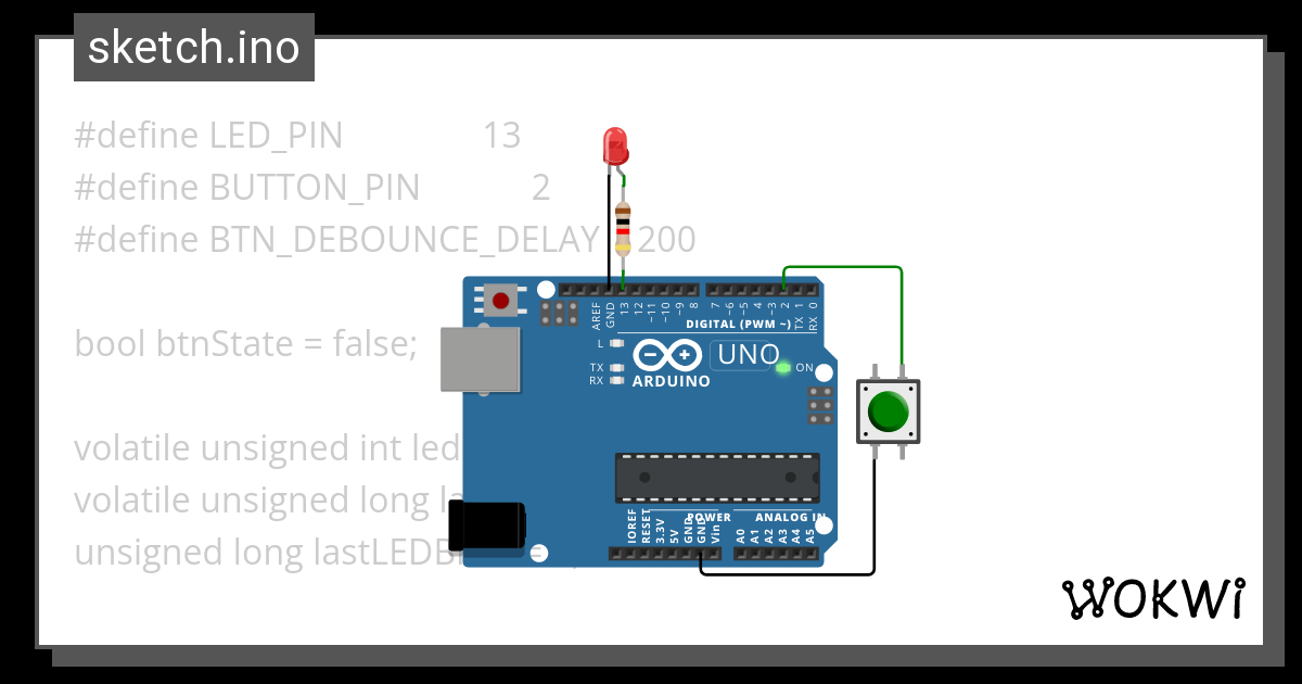 LED Alternate Blinking with "millis" Wokwi ESP32, STM32, Arduino Simulator