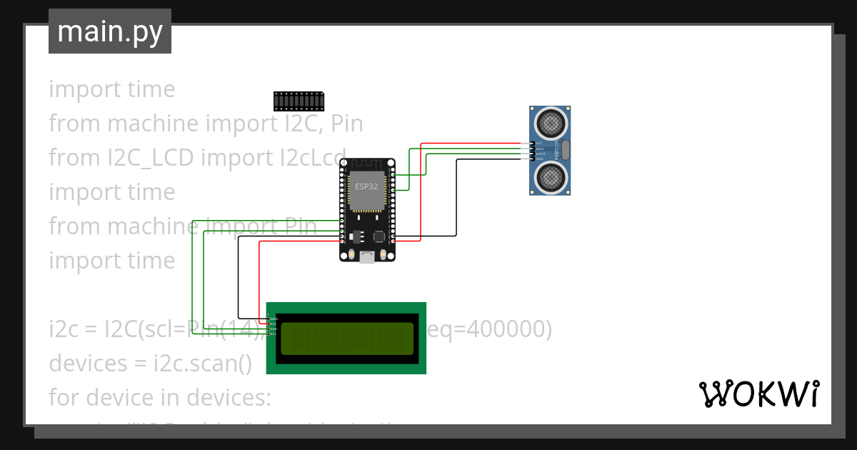 I2C_LCD1602 - Wokwi ESP32, STM32, Arduino Simulator