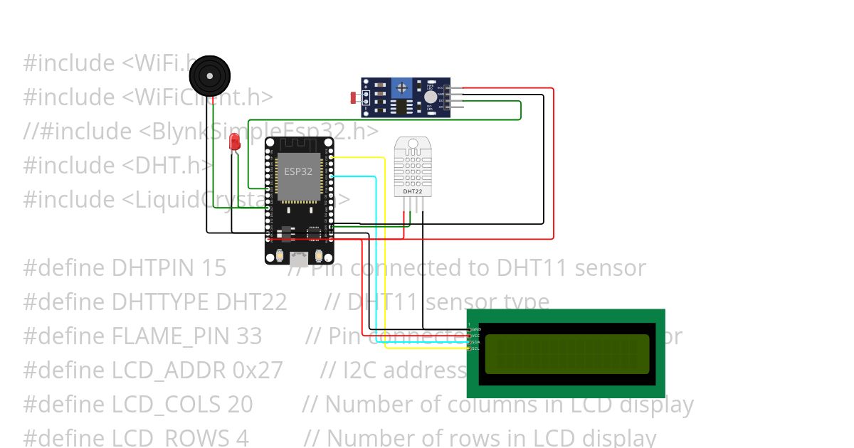 fire esp32 simulation