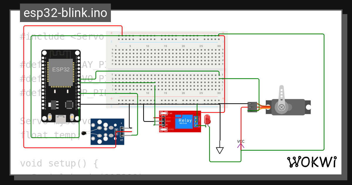 Vedant mishra esp32 temp sensor relay servo wokwi esp32 stm32