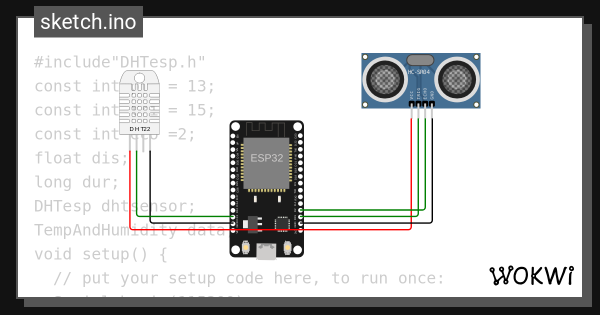 sivaranjini-merge dht&dst sensor - Wokwi ESP32, STM32, Arduino Simulator image.