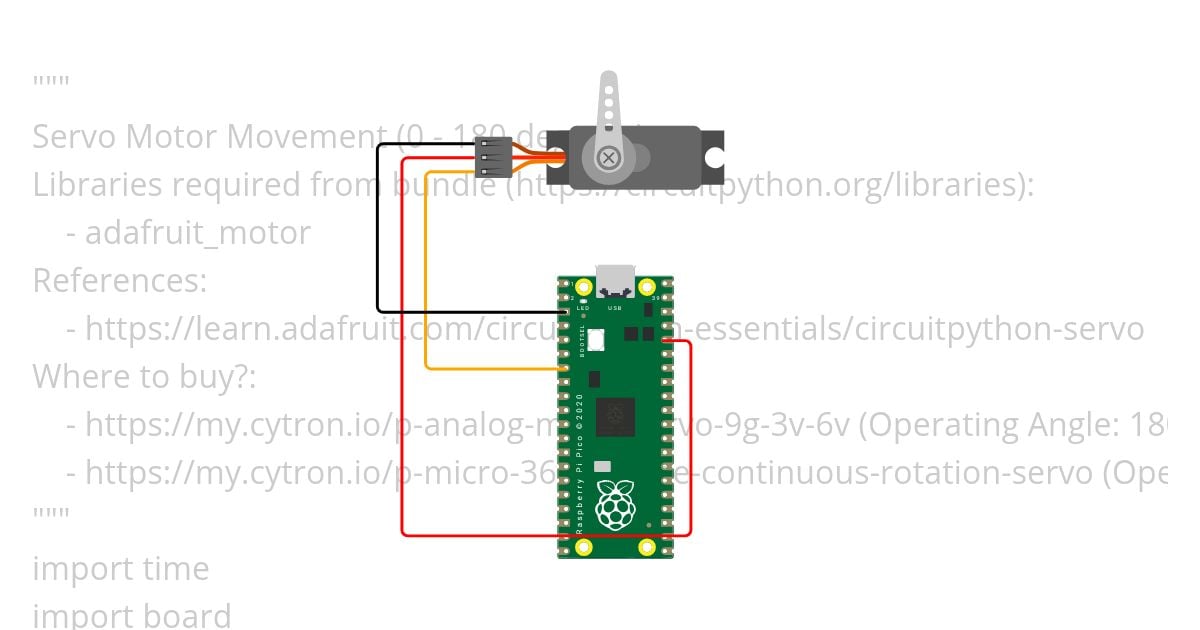 Servo Motor simulation