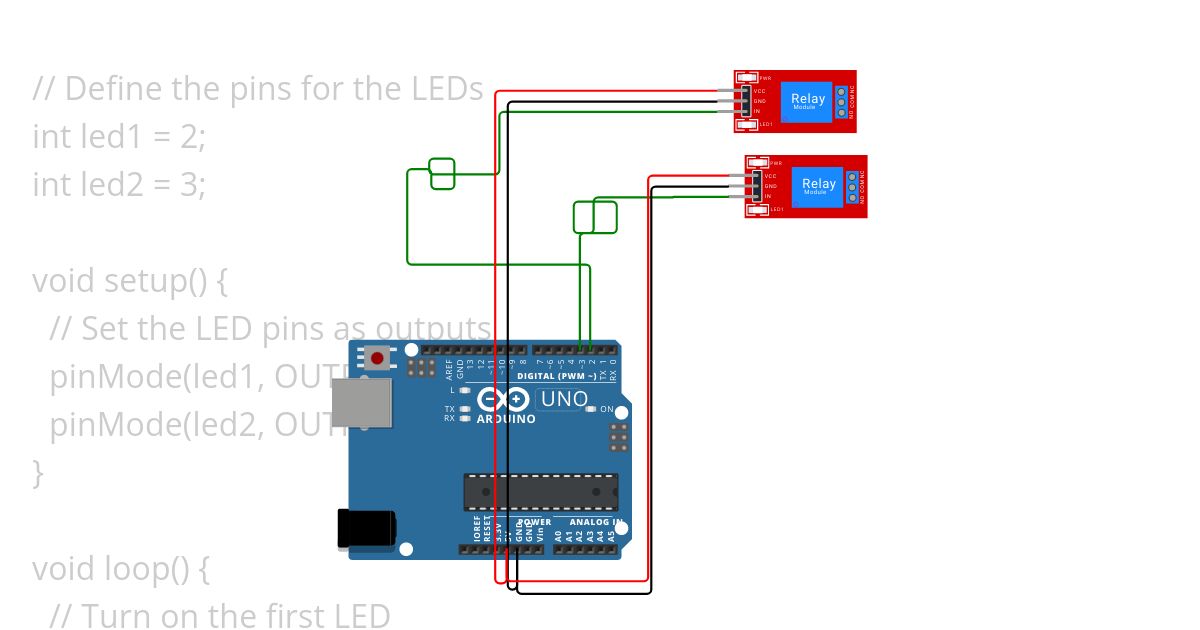 police flasher [diode dabne simulation