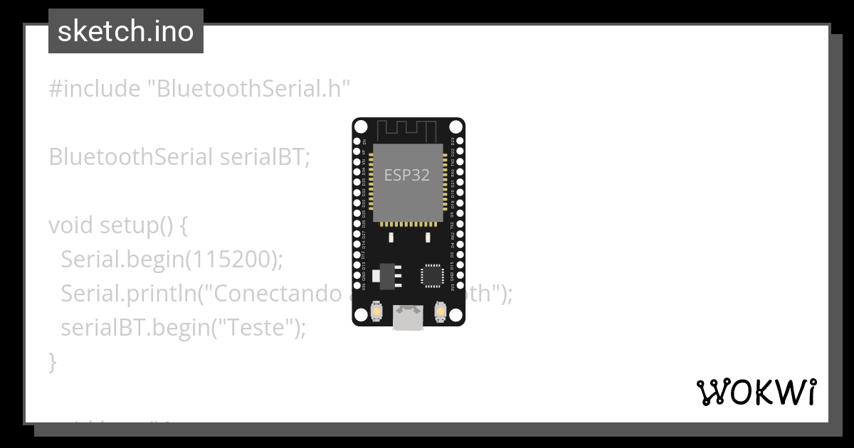 Bluetooth - Wokwi ESP32, STM32, Arduino Simulator