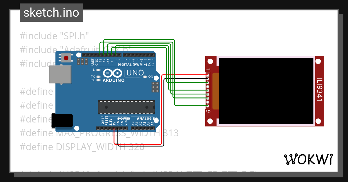 TFT EMF - Wokwi ESP32, STM32, Arduino Simulator