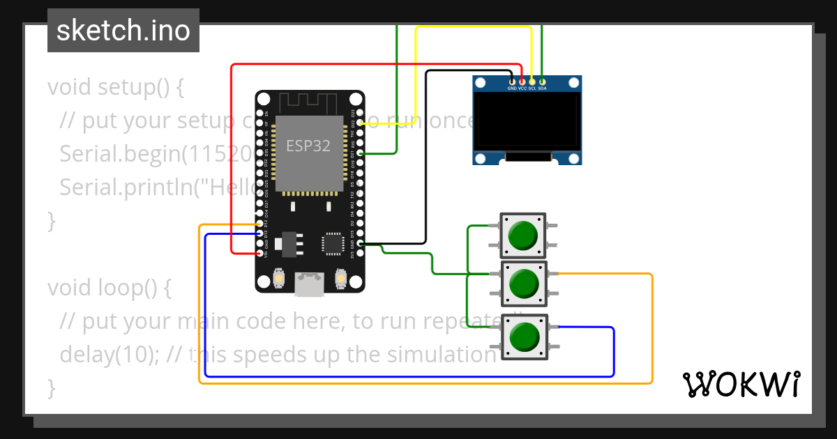 LED menu 1 - Wokwi Arduino and ESP32 Simulator
