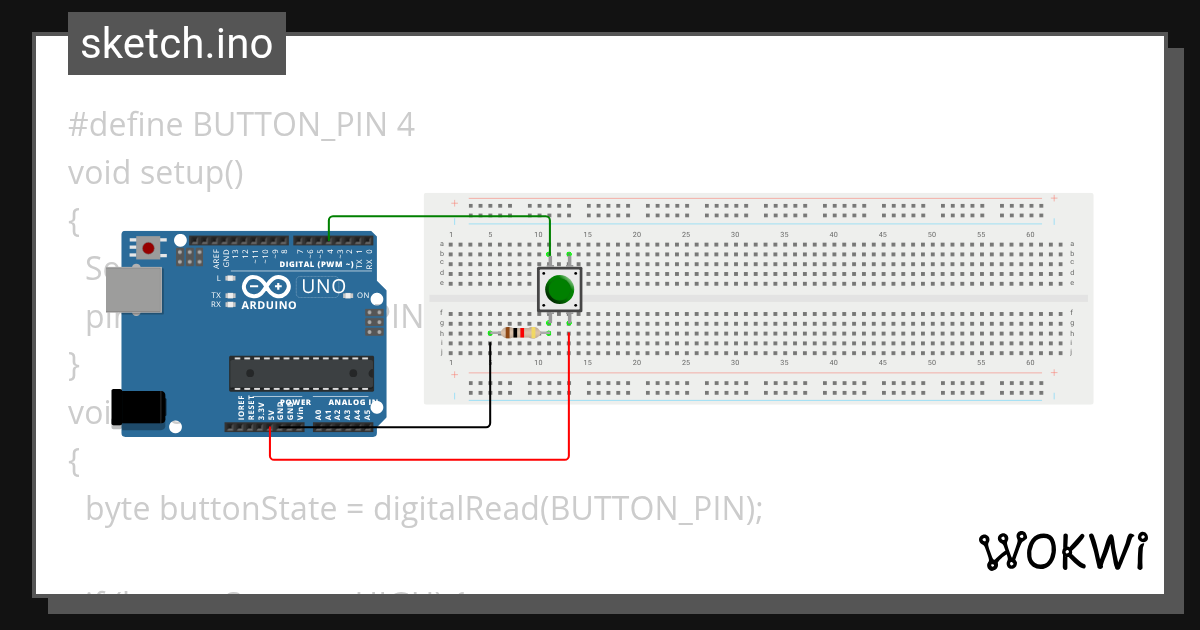 BERICO - Example: Push button with external pull down resistor - Wokwi ...