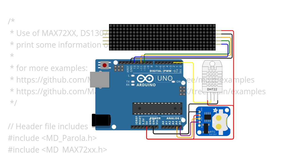 12hourmax7219-clock-dht.ino Copy simulation