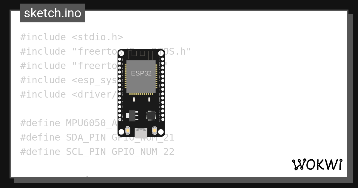 I2c try 06 wokwi esp32 stm32 arduino simulator