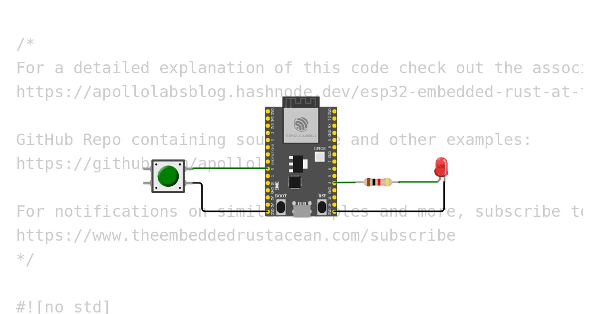 ESP32 GPIO Rust simulation