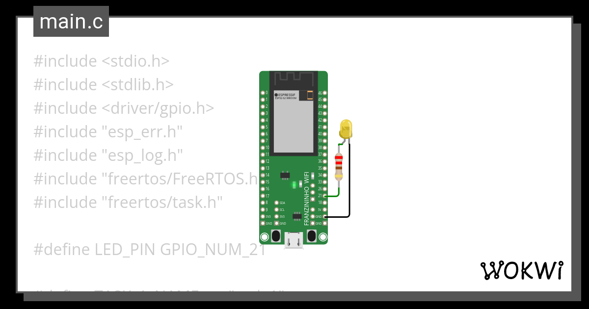 Freertos Tasks Wokwi Esp32 Stm32 Arduino Simulator 