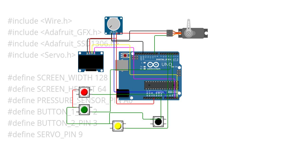 servo with oled simulation