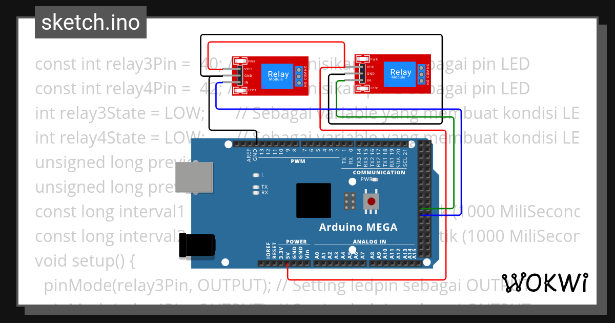 relay - Wokwi ESP32, STM32, Arduino Simulator