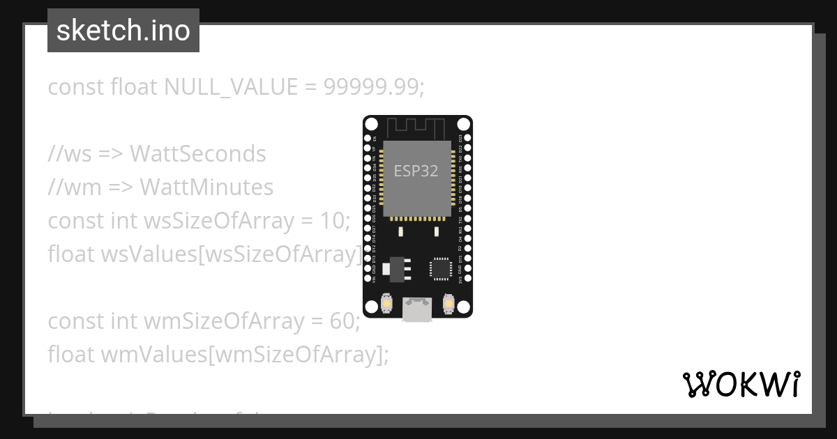 wattmeter Wokwi ESP32, STM32, Arduino Simulator