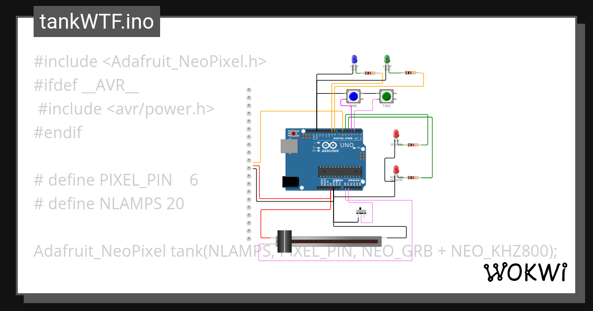 Rachel D reservoir automation Wokwi ESP32, STM32, Arduino Simulator