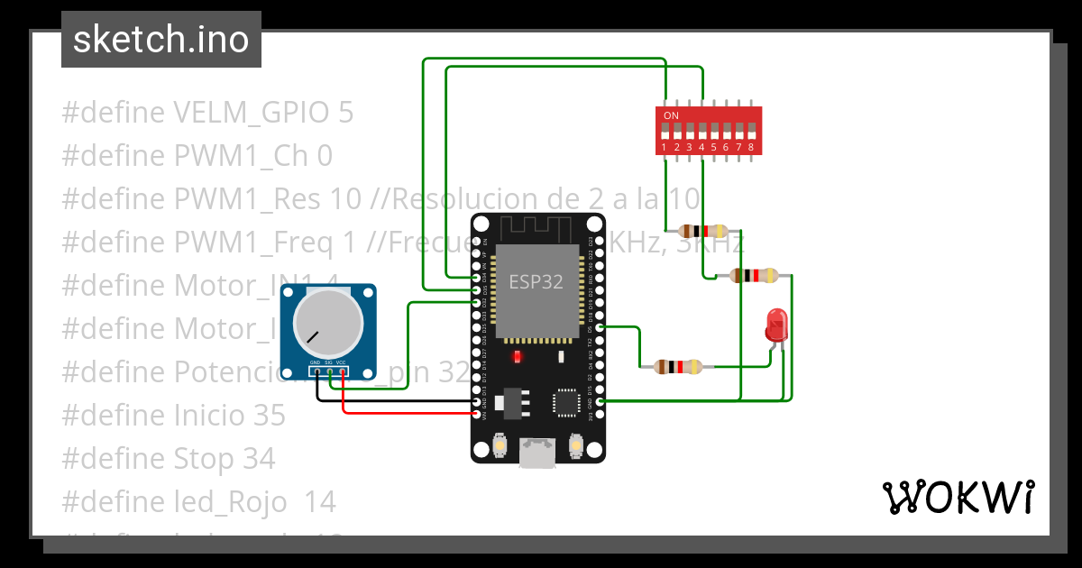 Unidad 2 Motores Dc Wokwi Esp32 Stm32 Arduino Simulator