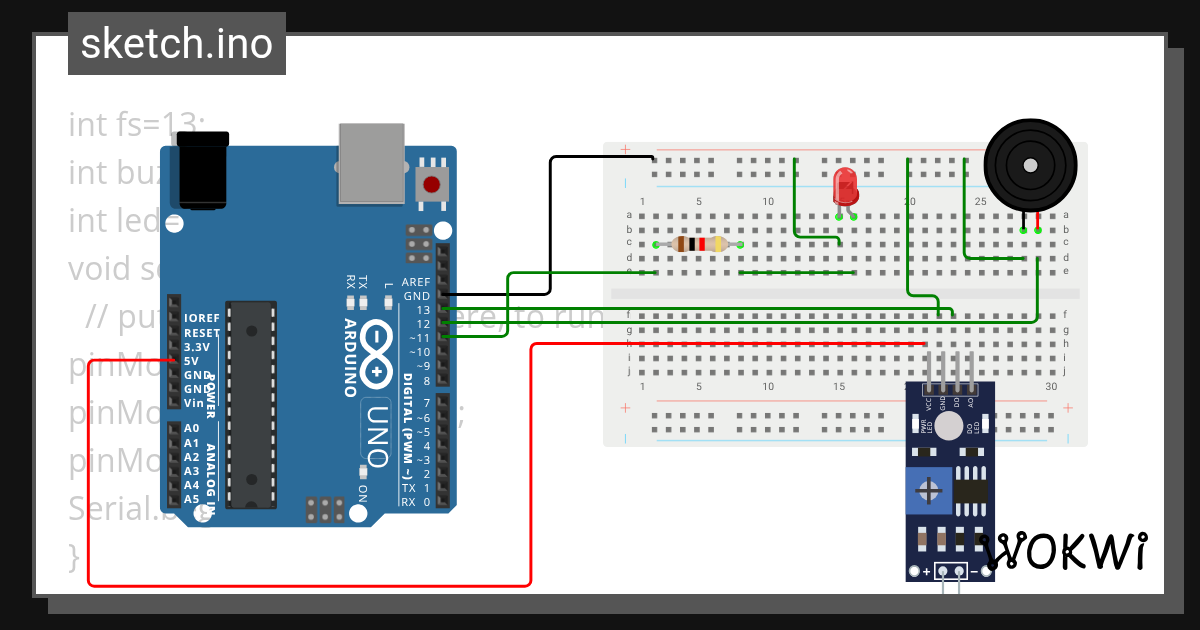 flame sensor - Wokwi ESP32, STM32, Arduino Simulator