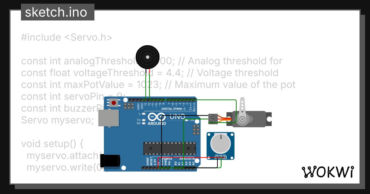 Lab9Servo-Buzzer - Wokwi ESP32, STM32, Arduino Simulator