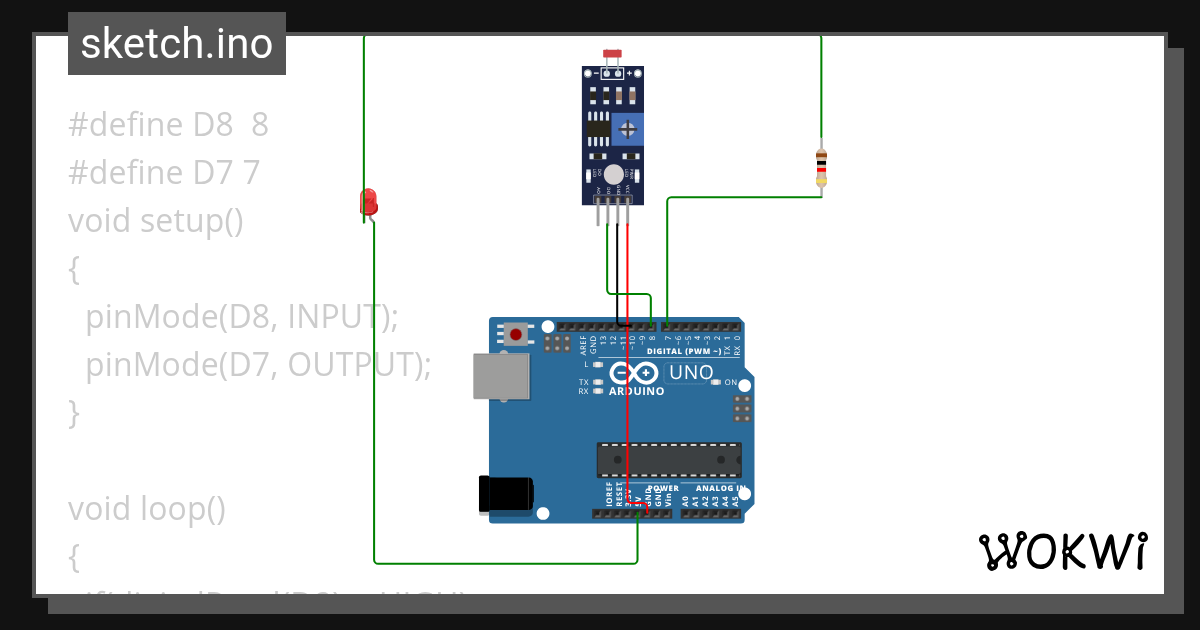 LDR - Wokwi ESP32, STM32, Arduino Simulator