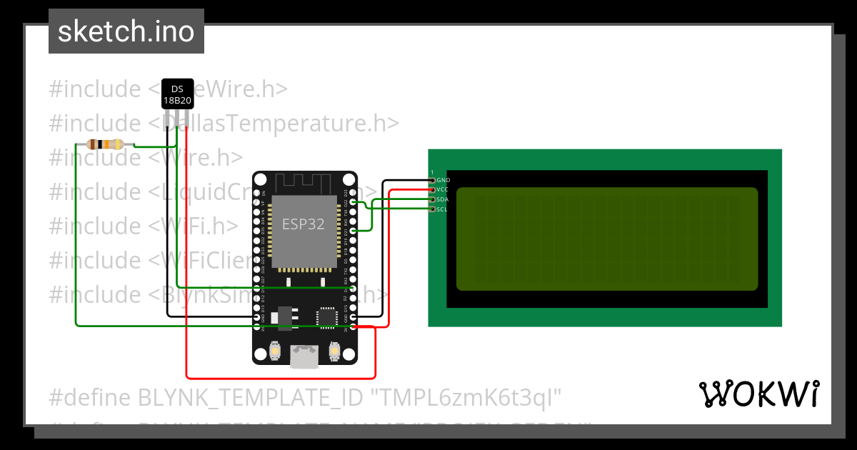 Sensor Suhu Ds18b20 Wokwi Esp32 Stm32 Arduino Simulator 9331