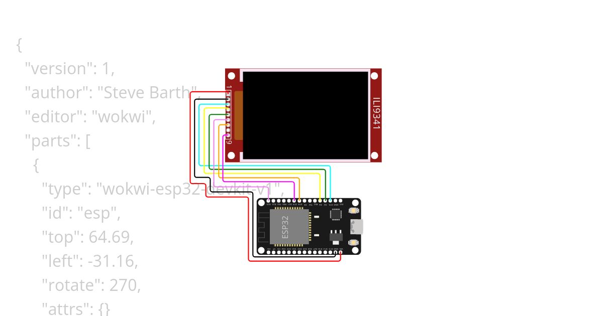 ESP32 - TFT_eSPI test simulation