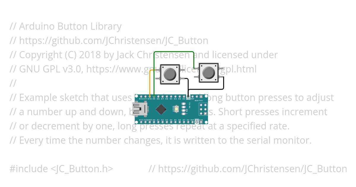 buttons library simulation