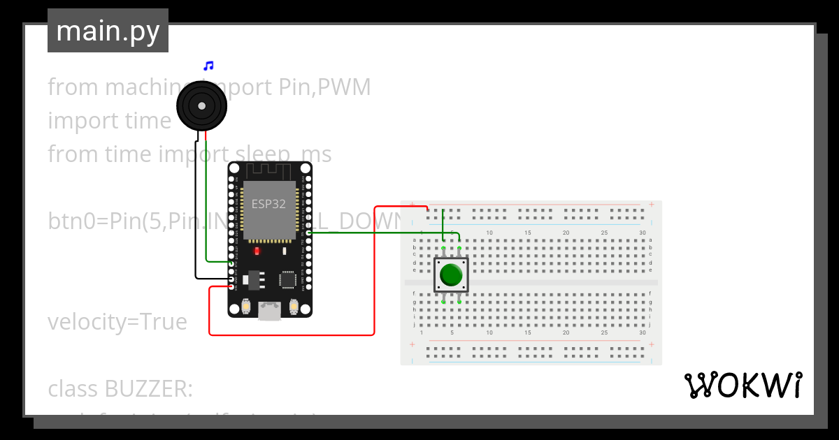 Button With Melody Wokwi Esp32 Stm32 Arduino Simulator