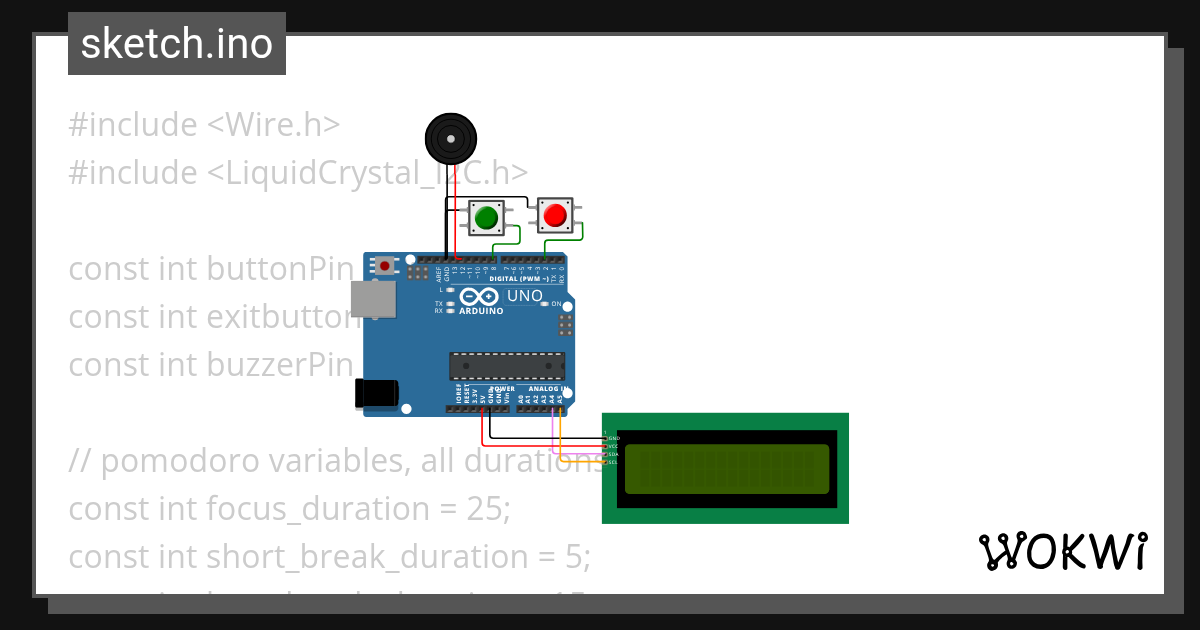arduino_pomodoro_no_isr - Wokwi ESP32, STM32, Arduino Simulator