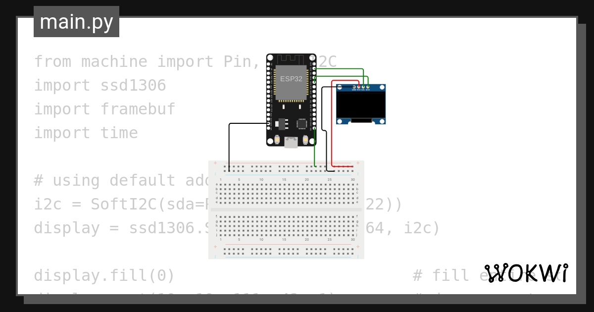 Display batteria wokwi esp32 stm32 arduino simulator