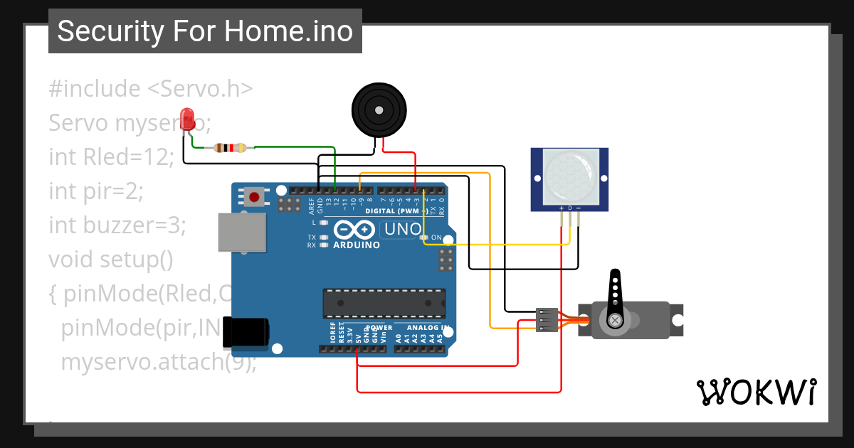 Smart home - Wokwi ESP32, STM32, Arduino Simulator
