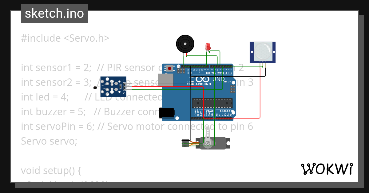 Smart Home - Wokwi ESP32, STM32, Arduino Simulator