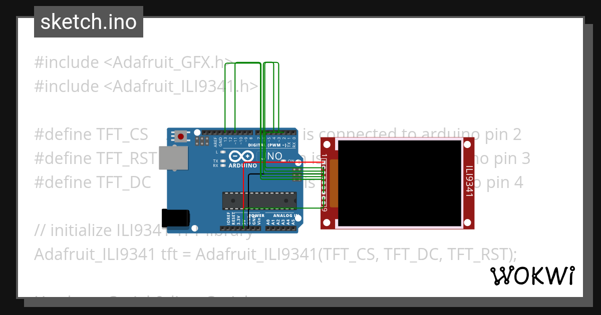 Uno_TFT_SPI - Wokwi ESP32, STM32, Arduino Simulator