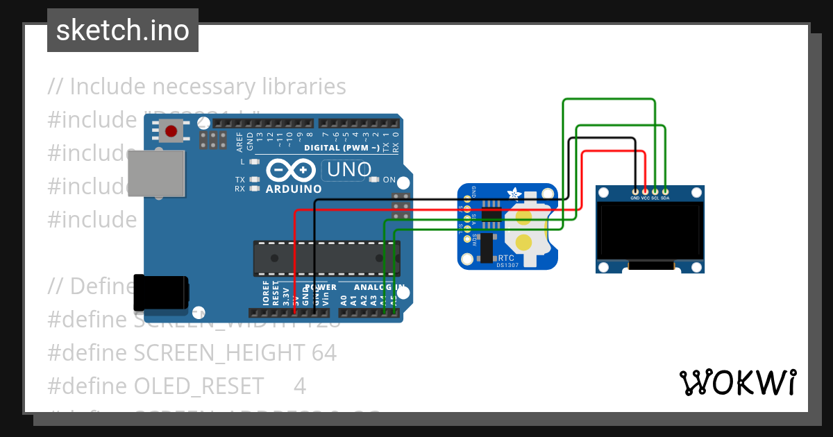 Digital watch - Wokwi ESP32, STM32, Arduino Simulator