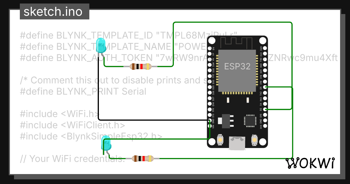 POWER WINDOW - Wokwi ESP32, STM32, Arduino Simulator