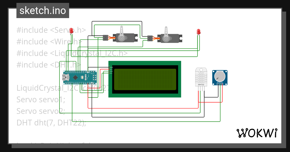 Automatic car wiper system - Wokwi ESP32, STM32, Arduino Simulator
