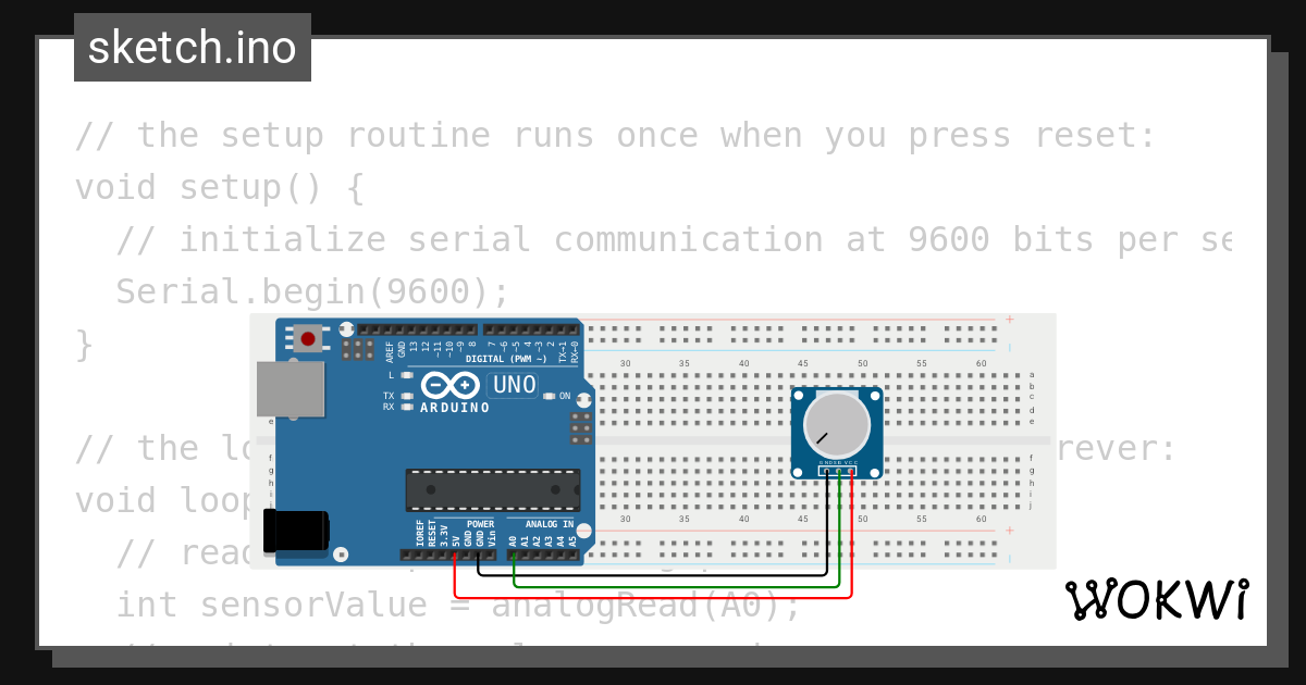 Analog read serial wokwi esp32 stm32 arduino simulator